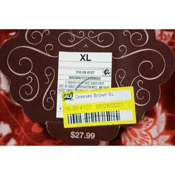 Knox Rose Tiered Hi-Lo Boho Dress-New w/Tags-Size XL - Picture 4 of 9